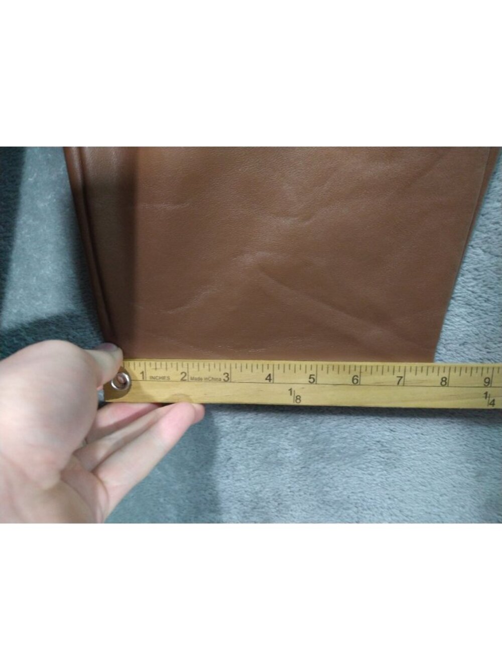 J Jill Pants Womens 3X Brown Faux Leather Pull On High Rise - Picture 6 of 10
